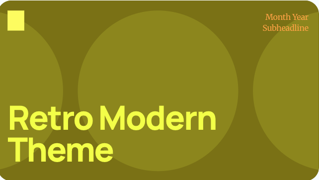 Retro Modern theme