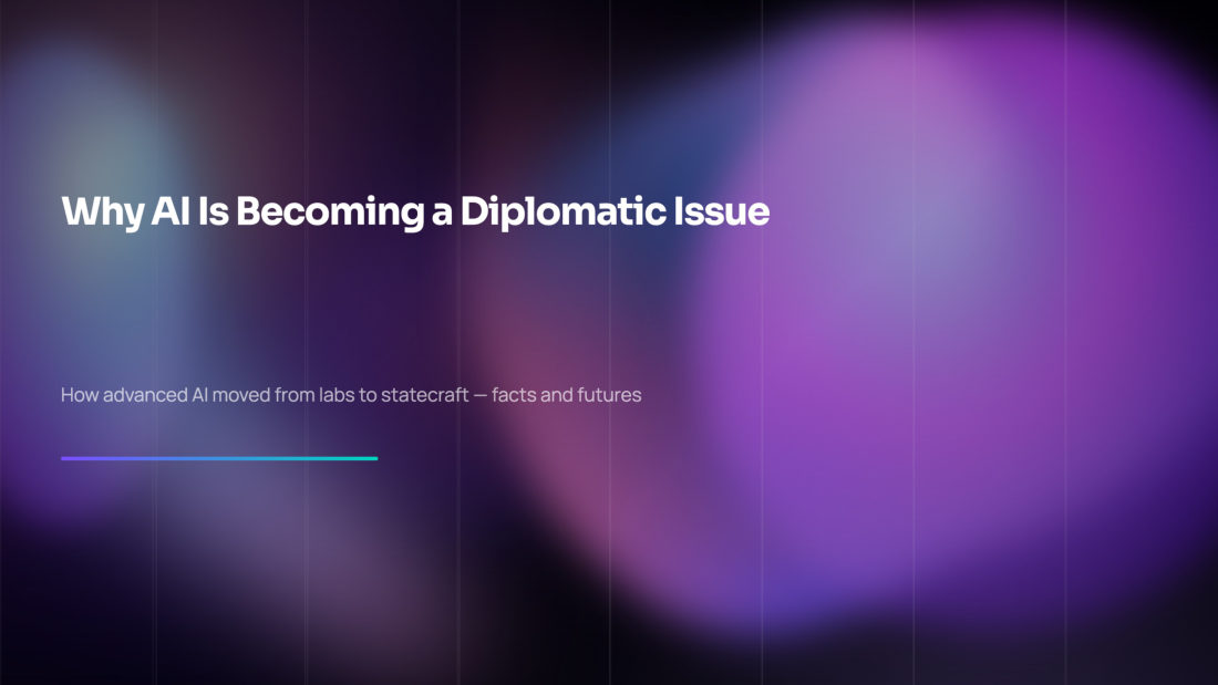 Why AI Is Becoming a Diplomatic Issue deck cover