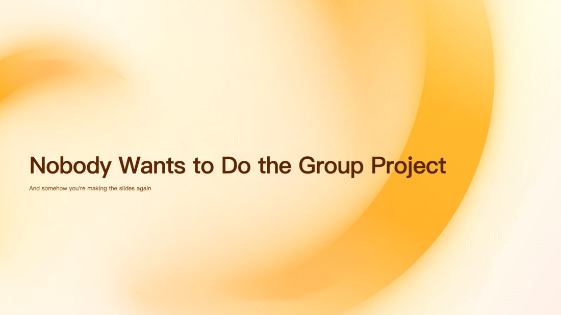 Nobody Wants to Do the Group Project deck cover