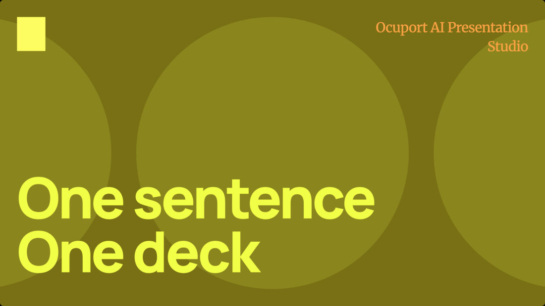 One sentence, one deck cover